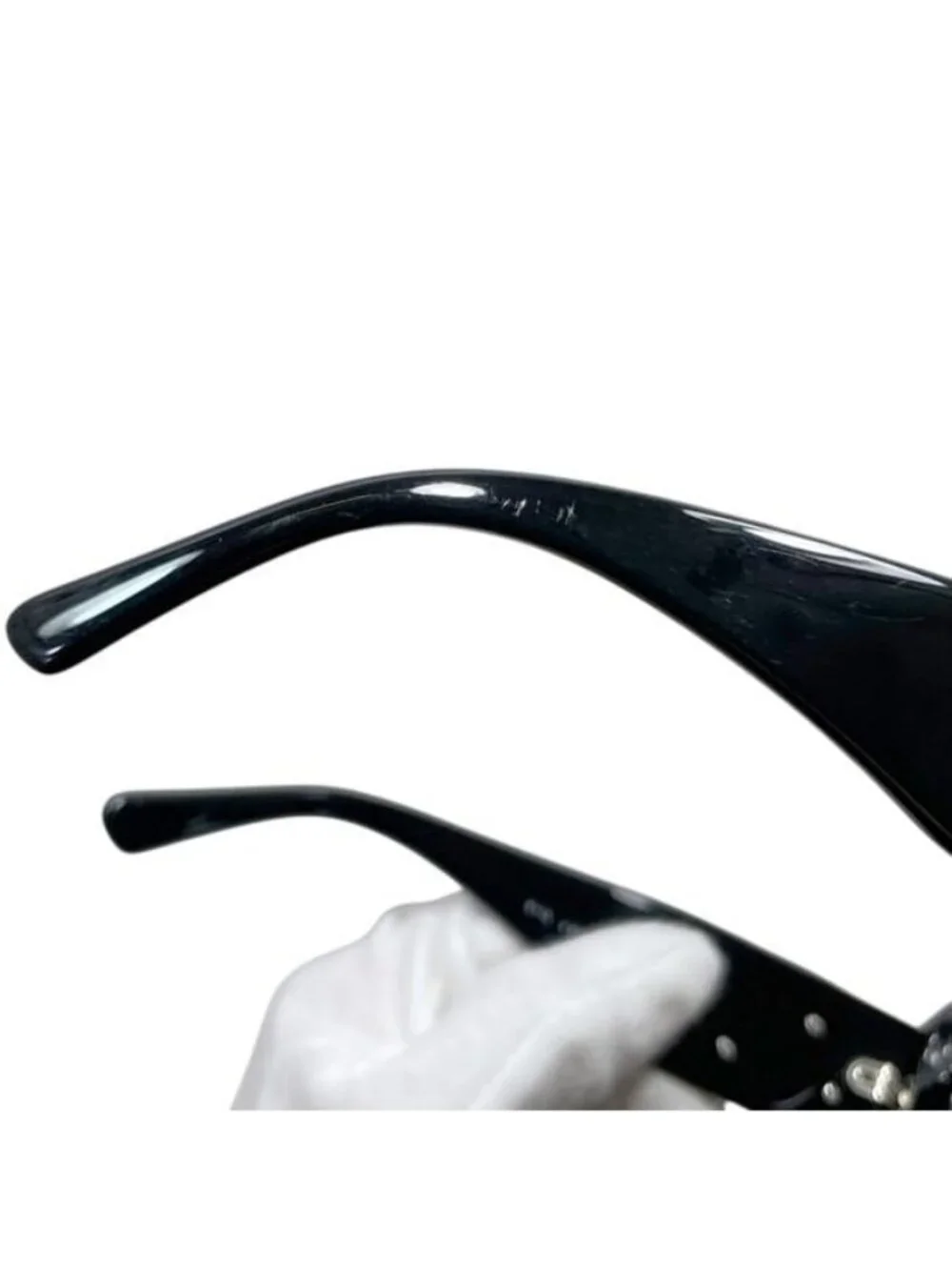Chanel Sunglasses Camellia 87 Acetate Black Eyewear